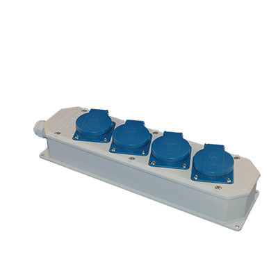 Hateha Boîte De Distribution D'Énergie 4 Voies IP44 16A 230V - 12.212.000