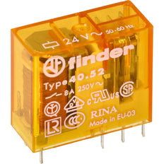 Finder 40.52 Relais PCB 24VAC 2CO 8A - 40.52.8.024.0000