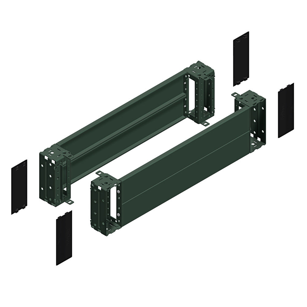 Schneider Electric Front Plinth Kit 1200x200mm Gray - NSYSPF12200