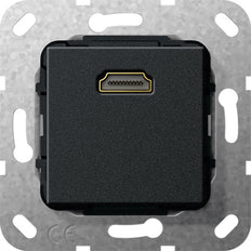 Gira Câble HDMI Breakout Élément De Base Noir Mat - 567010