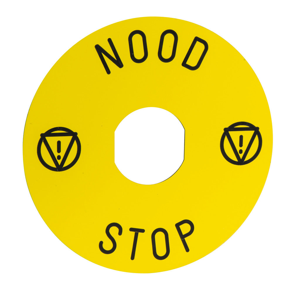 Schneider Electric 90Mm Plaque De Légende D'Arrêt D'Urgence - ZBY8530 [2 Pièces]