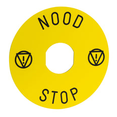 Schneider Electric 90Mm Plaque De Légende D'Arrêt D'Urgence - ZBY8530 [2 Pièces]