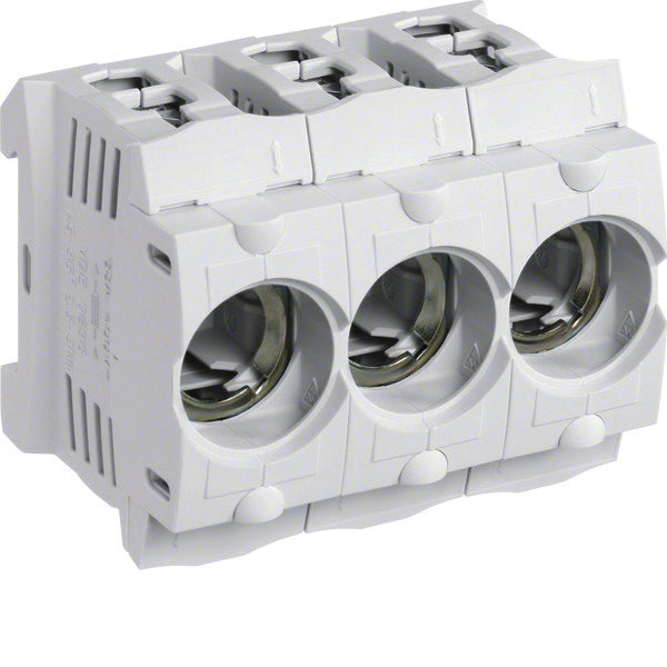 Hager Porte-Fusible 3 Pôles D01 E14 16A 400V Montage Sur Rail DIN - LD047 [3 Pièces]