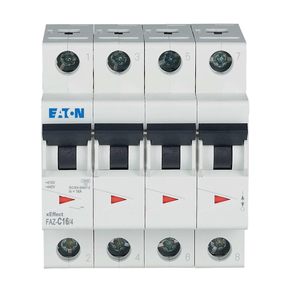 Eaton Faz-C16/4 Disjoncteur MCB 4 Pôles 16A - 279061