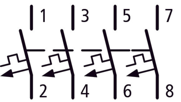 Eaton AZ-4-C125 Disjoncteur MCB 4 Pôles 125A - 211812