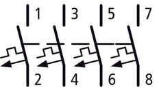 Eaton AZ-4-C125 Disjoncteur MCB 4 Pôles 125A - 211812