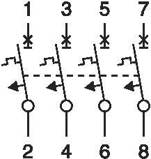 Eaton AZ-4-C125 Disjoncteur MCB 4 Pôles 125A - 211812