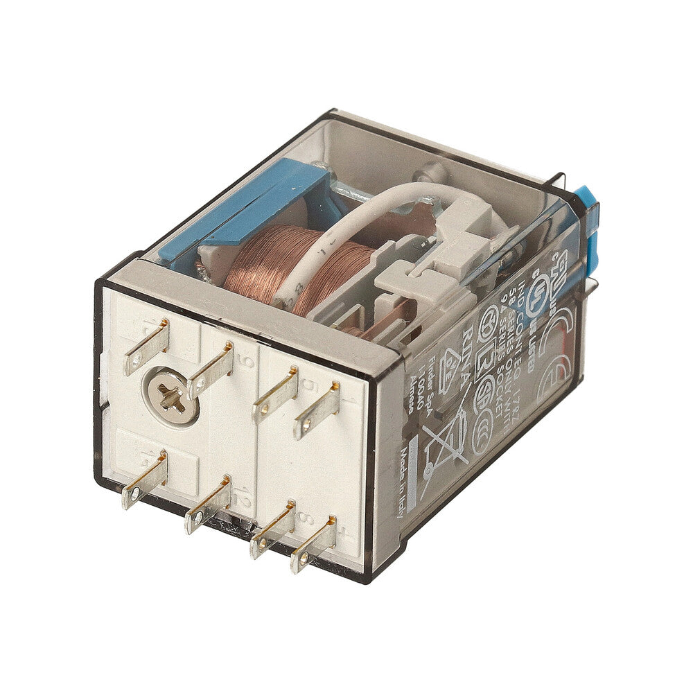 Finder 55.32 Relais Industriel 2CO 10A 12VDC Avec Touche Test - 55.32.9.012.0040
