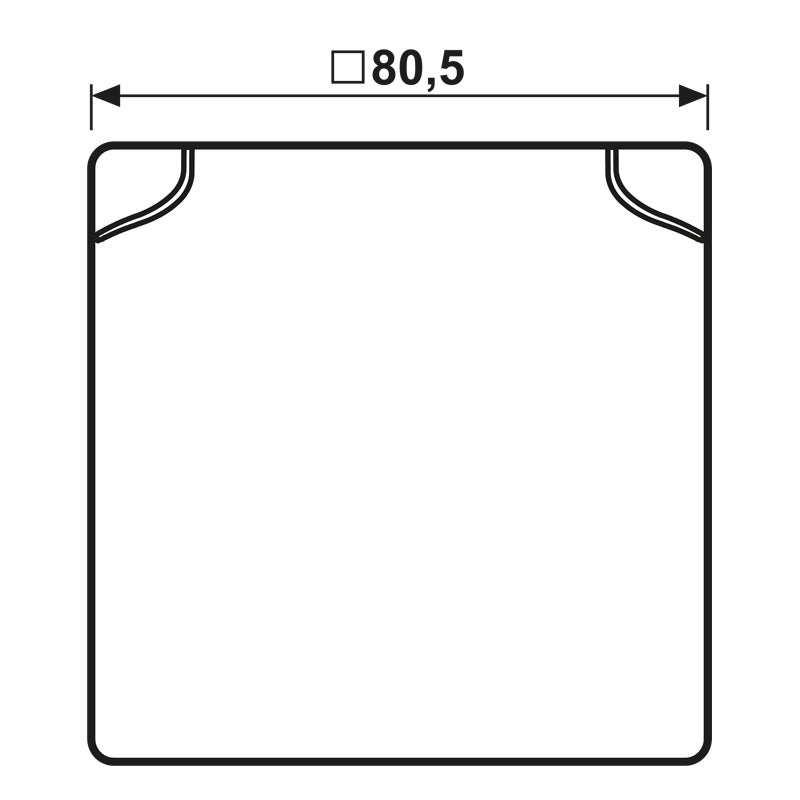JUNG AS Gamme IP44 Couvercle Pliable Blanc Alpin Simple - AS581BFKLWW