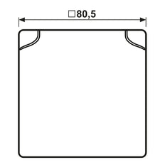JUNG AS Gamme IP44 Couvercle Pliable Blanc Alpin Simple - AS581BFKLWW