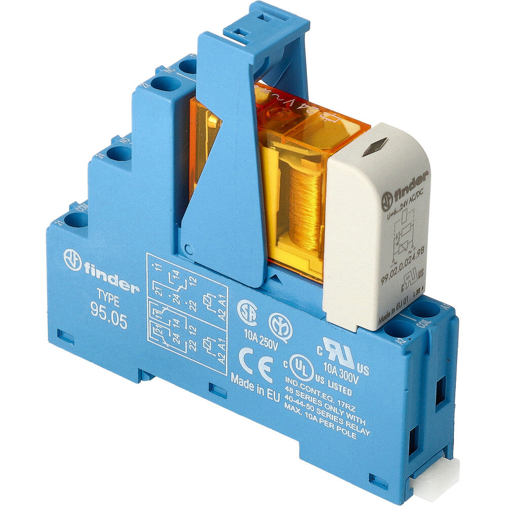 Finder 48.52 Module De Relais D'Interface 2CO 8A 24VAC - 48.52.8.024.0060