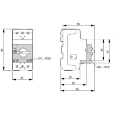 Disjoncteur De Circuit À 3 Pôles 6.3-10A PKZM0-10-T - 088916