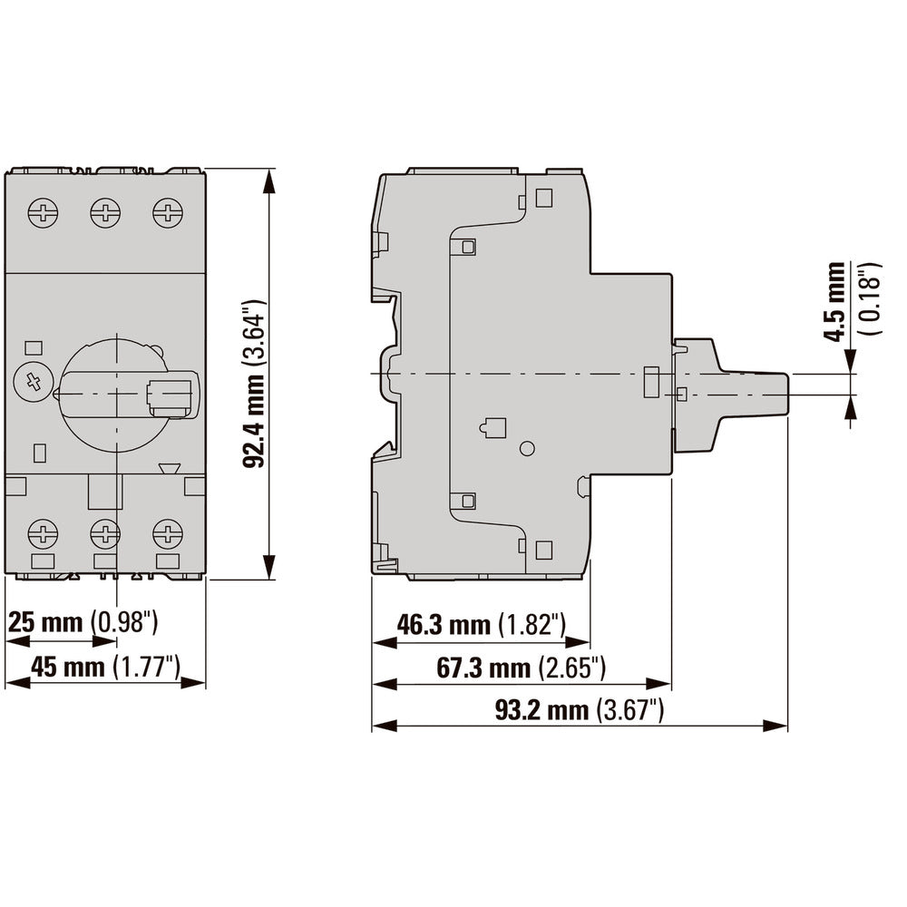3 Pole Transformer Circuit Breaker 16-20A PKZM0 - 088918