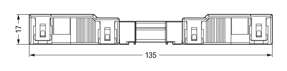 Wago Winsta Midi Connecteur Femelle 4 Pôles Avec Protection Contre La Traction - 770-104