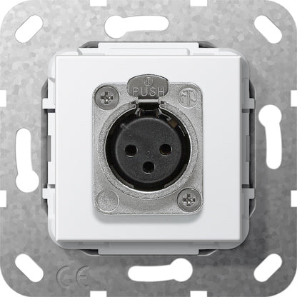 Gira D Série Prise XLR Pure Blanche - 566703