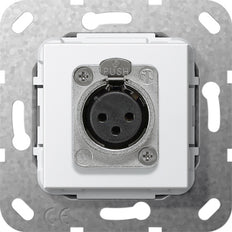 Gira D Série Prise XLR Pure Blanche - 566703