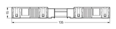 Wago 770-113 3-Pole Male Connector With Strain Relief - 770-113 [2 Pieces]