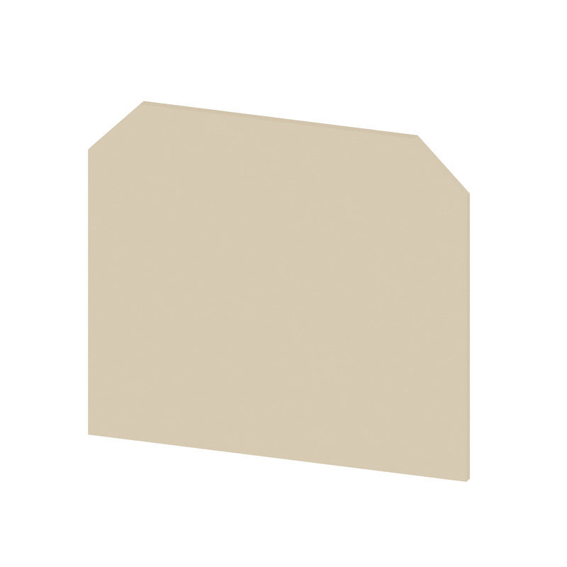 Plaque De Fin De Bloc De Bornes 58mm X 1.5mm Beige - 0303660000 [10 Pièces]