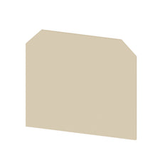 Plaque De Fin De Bloc De Bornes 58mm X 1.5mm Beige - 0303660000 [10 Pièces]