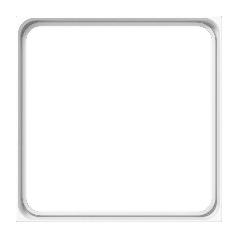 Jung LS990 Blanc Alpin Fixation CD500 - LS981ZWW [2 Pièces]