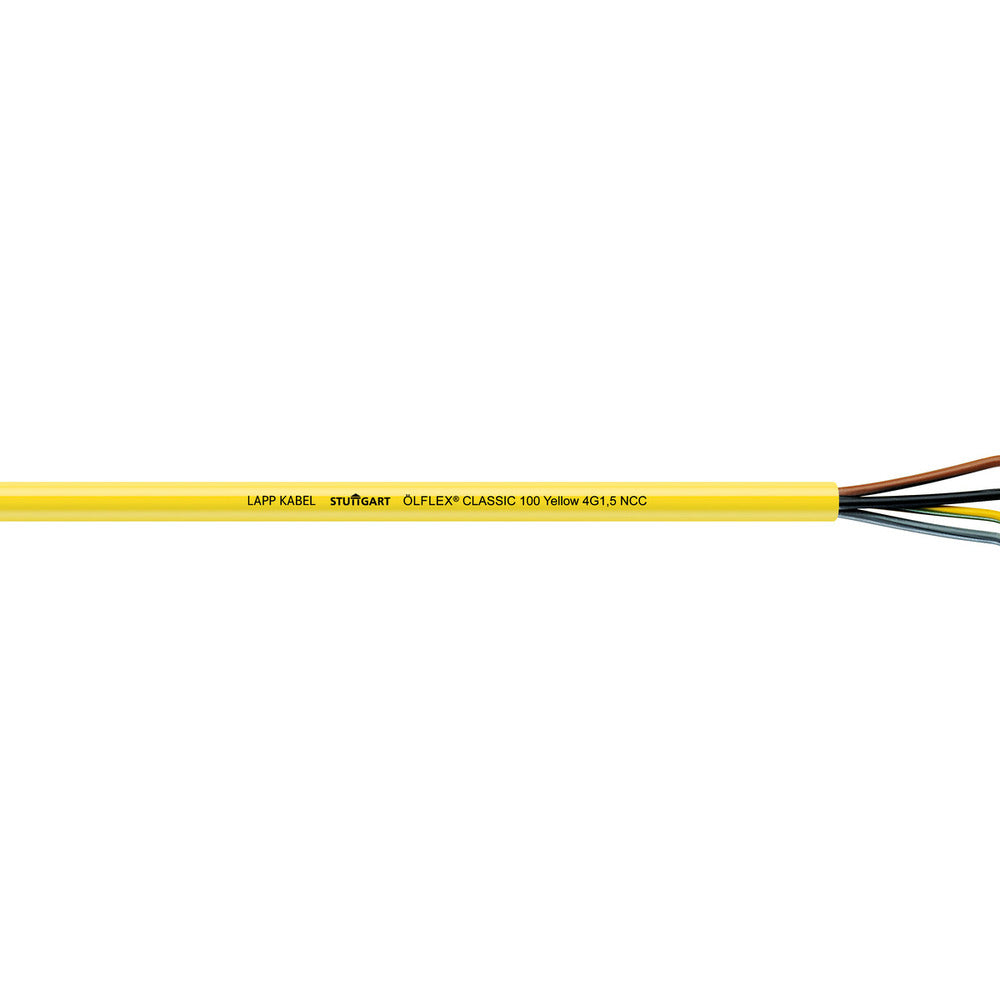 Lapp Olflex Classic 100 Jaune 3G2.5 Câble De Contrôle - 0010401 [10 Mètres]