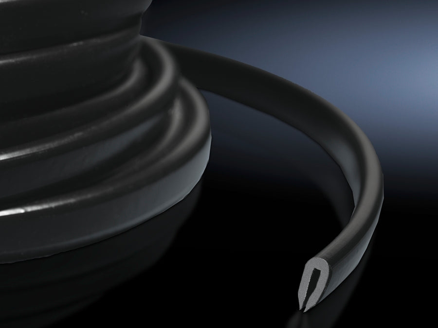 Rittal PVC Protecteur De Bord 10M Noir - 7072100 [10 Mètres]