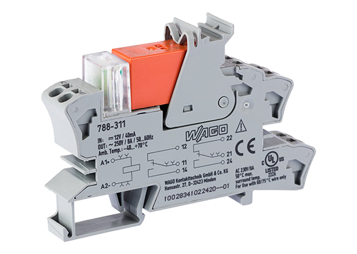 Wago 12 V CC Double Changement Relais Module - 788-311