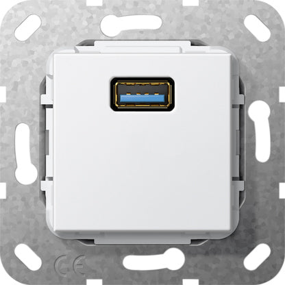 Gira Câble De Dérivation USB 3.0 Type A Insert Blanc Pur - 568303