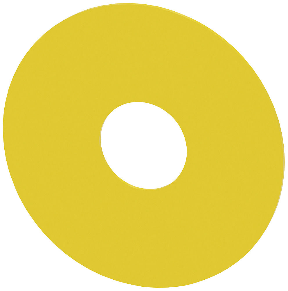 Plaque De Support D'Arrêt D'Urgence Siemens 75mm Jaune - 3SU19000BC310AA0 [2 Pièces]