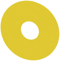 Plaque De Support D'Arrêt D'Urgence Siemens 75mm Jaune - 3SU19000BC310AA0 [2 Pièces]