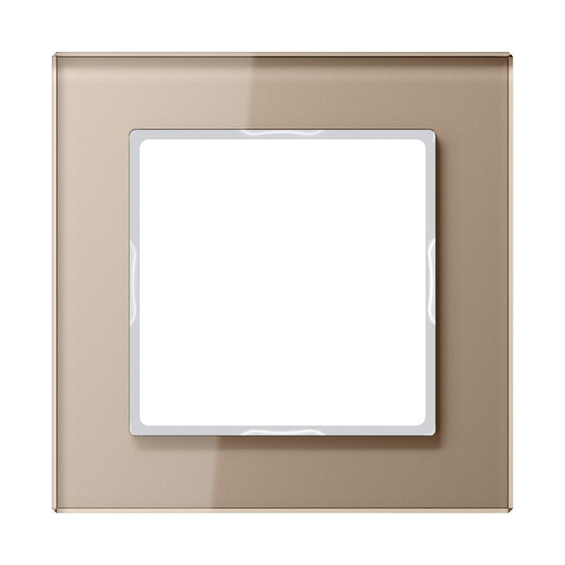Jung Verre Capot Cadre Simple Champagne - AC581GLCH