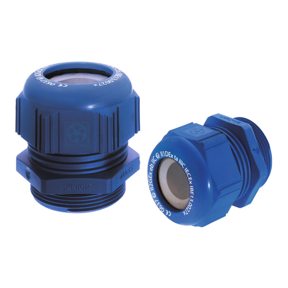 SKINTOP KR-M 16 ATEX Plus Cable Gland Blue - 54115415 [5 Pieces]