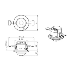 Détecteur De Présence Réseau Double PD4-M-2C DS IB - 92760