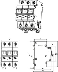 Eaton Disjoncteur MCB 3 Pôles 2A Courbe B 15kA - 278835