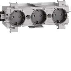 Prise Triple Wago Montage Avant Noir - GS30019011