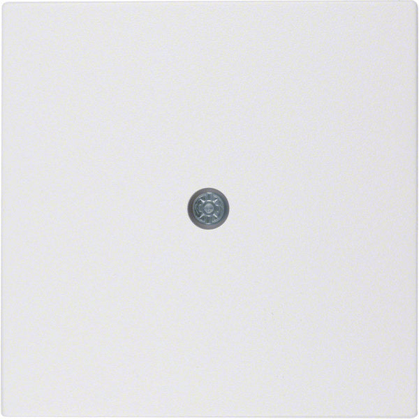 Berker S1 B3 B7 Prise De Câble Plaque Centrale Blanc Polaire Mat - 10191909 [2 Pièces]
