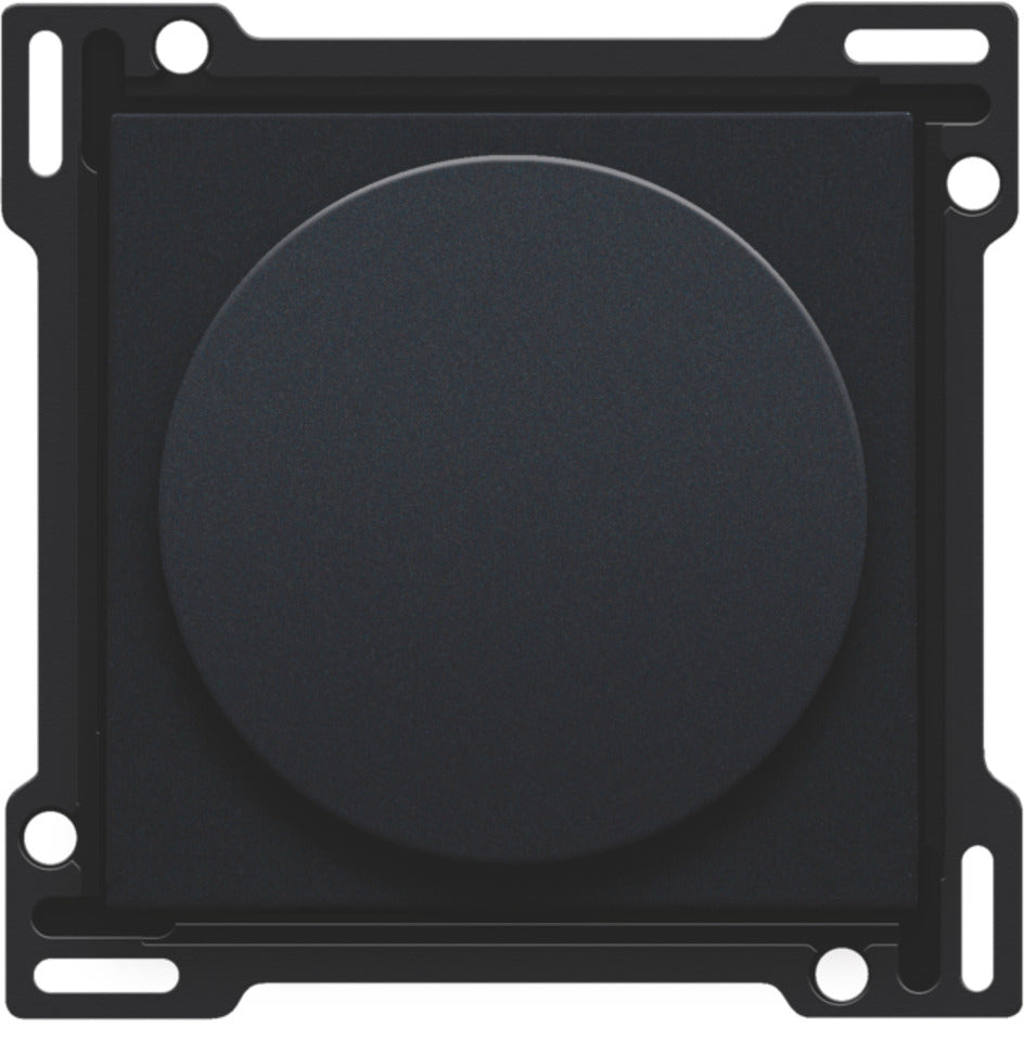 Niko Pure Black Steel Rotary Dimmer Contrôle Set - 161-31000
