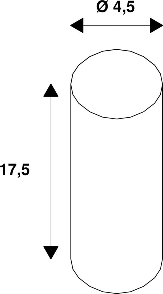 SLV Piquet De Fixation Extérieur 175mm Noir - 900011 [2 Pièces]