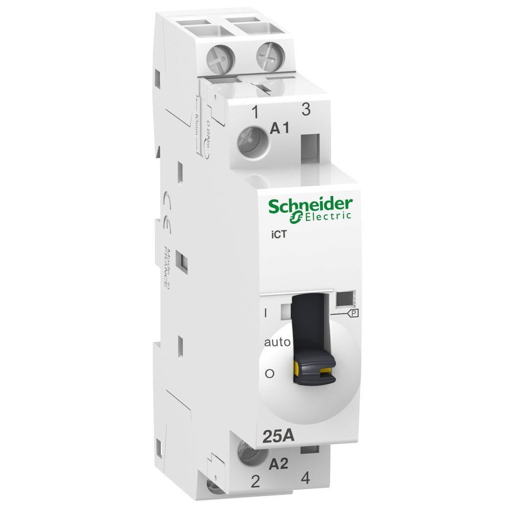 Schneider Ict 25A 2No Contacteur Modulaire 24Vac Manuel - A9C21132