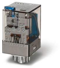 Finder 60 Series 12V DC Relay 3CO 10A With Test Button - 60.13.9.012.0040