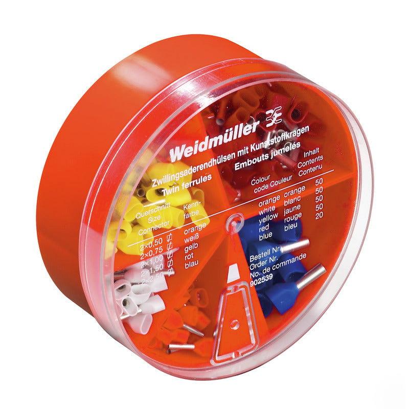 Kit D'Assortiment De Ferrules De Fil 0.5-2.5mm Ensemble De Bornes Jumelées - 9025390000
