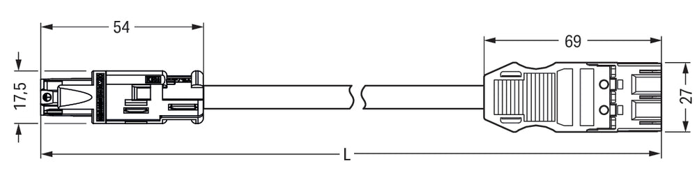 Câble D'adaptateur MIDI Pré-assemblé 3x1.5mm CCA Marron 3M - 774-9373/1566-305