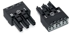 WAGO 770-203 WINSTA MIDI connecteur femelle 3 pôles noir - 770-203 [2 pièces]