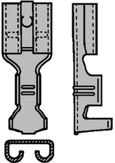 Terminal F À Sertir Non Isolé 6.3x0.8mm 1.0-2.5mm2 - 210390 [100 Pièces]