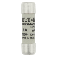 Fusible Cylindrique Basse Tension 6A 500V AC IEC 10x38mm - C10G6 [10 Pièces]