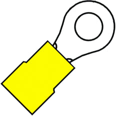 M6 Terminal À Anneau Isolé En Nylon 4.0-6.0mm² - 153240 [100 Pièces]
