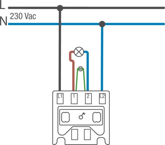 IP55 Interrupteur De Contrôle À Deux Pôles 10AX 250V Avec Bornes À Fiche - 761-37205