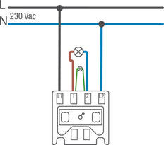 IP55 Interrupteur De Contrôle À Deux Pôles 10AX 250V Avec Bornes À Fiche - 761-37205