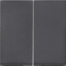 Gira Système 55 Double Interrupteur Capot Anthracite - 091528