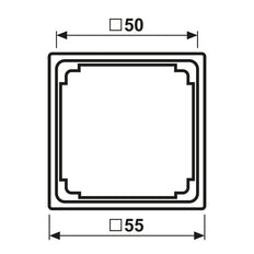 Jung A590ZWW 50x50mm Blanc Alpin Fixation - A590ZWW [2 Pièces]